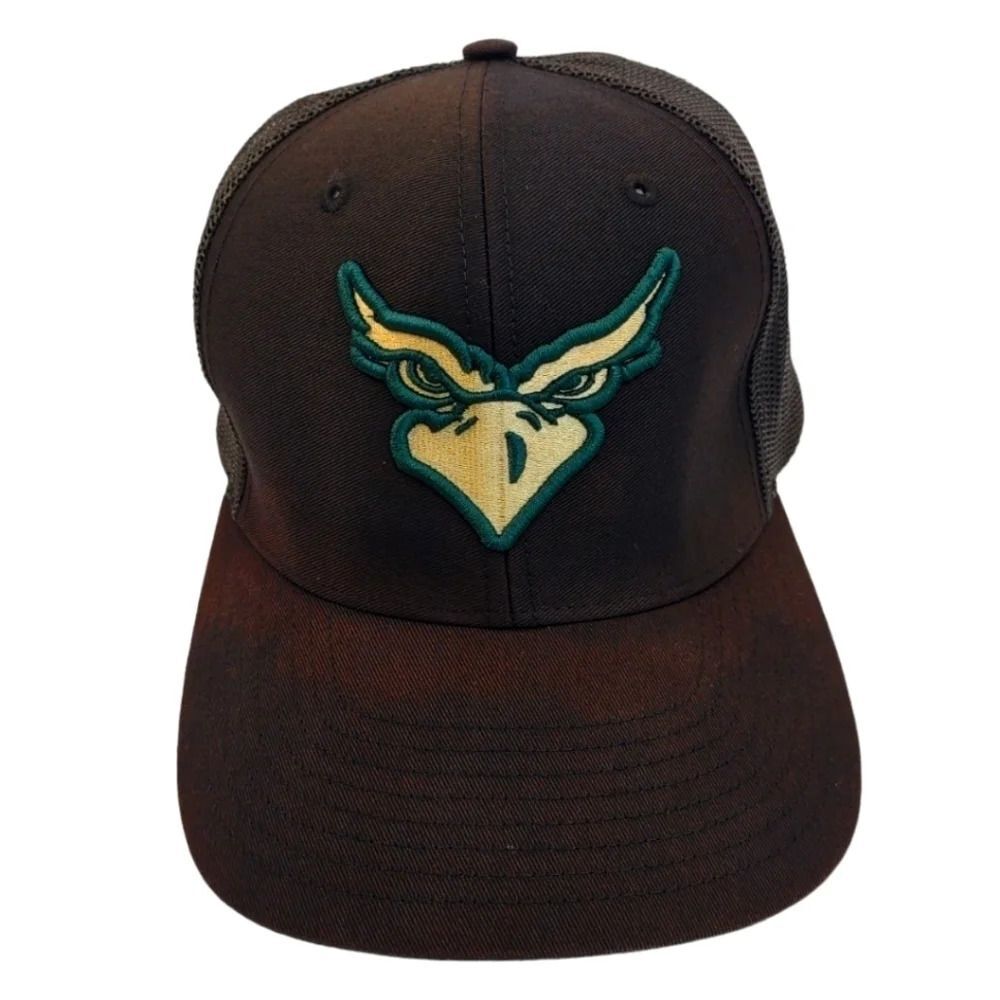 Eagle Eyes Mesh Trucker Hat Embroidered Green Black Beige Snap Back Richardson